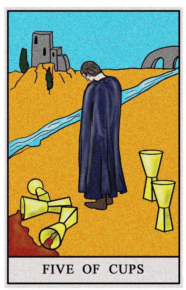 Boston Tarot Reading - The Five of Cups