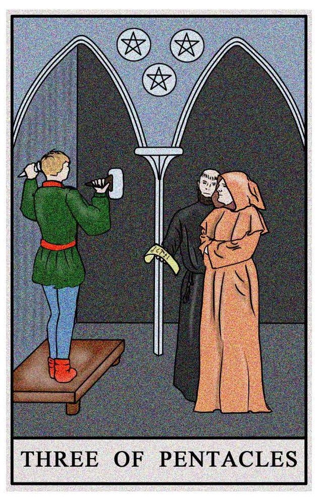 Boston Tarot Reading - The Three of Pentacles