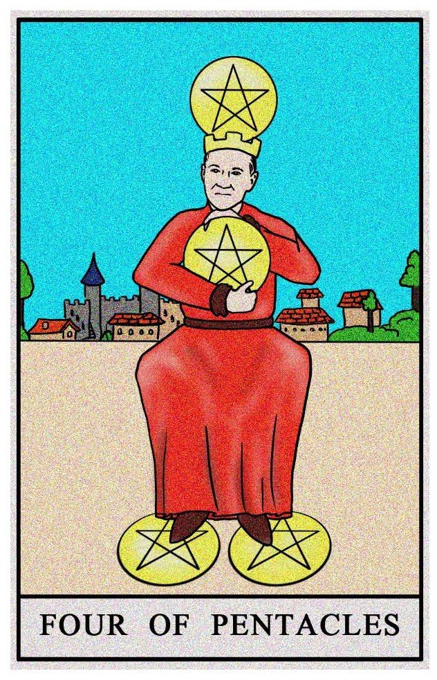 Boston Tarot Reading - The Four of Pentacles