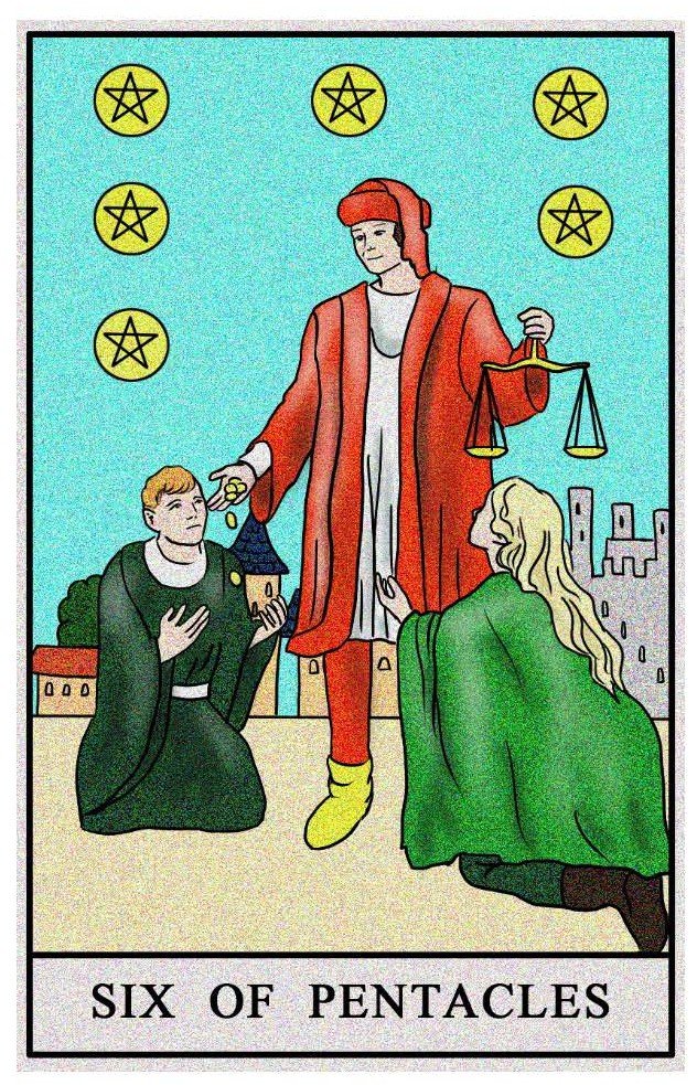 Boston Tarot Reading - The Six of Pentacles