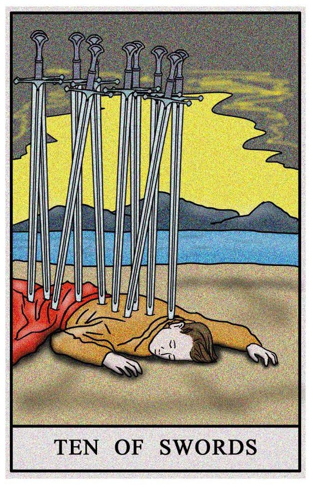 Boston Tarot Reading - The Ten of Swords