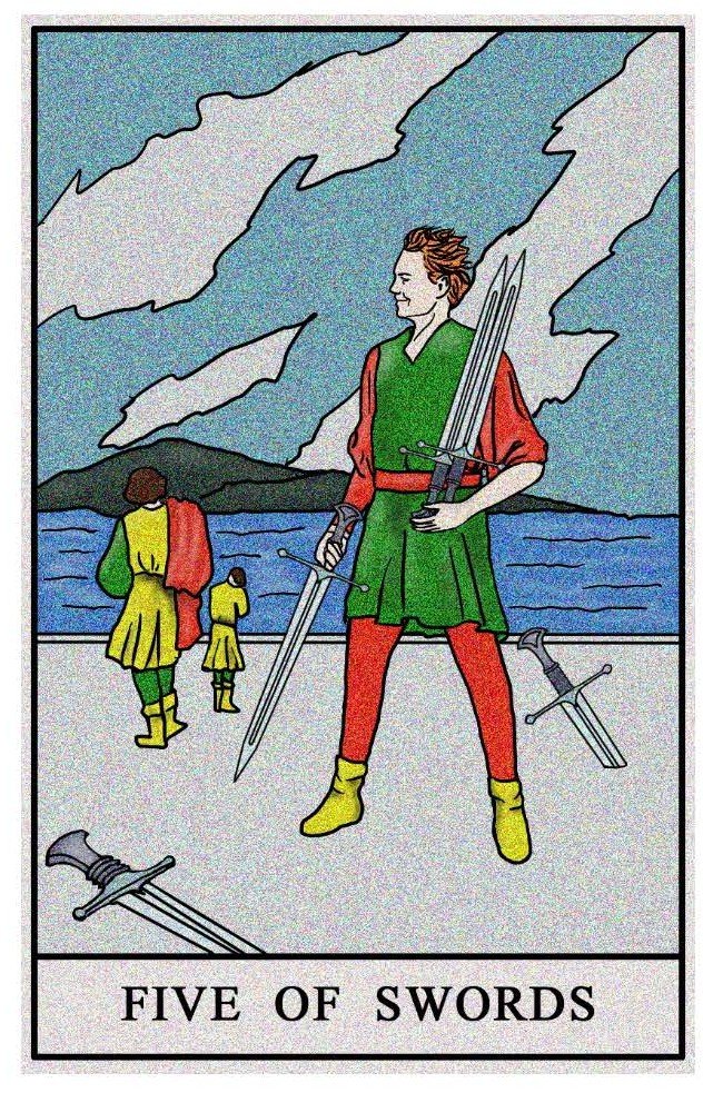 Boston Tarot Reading - The Five of Swords