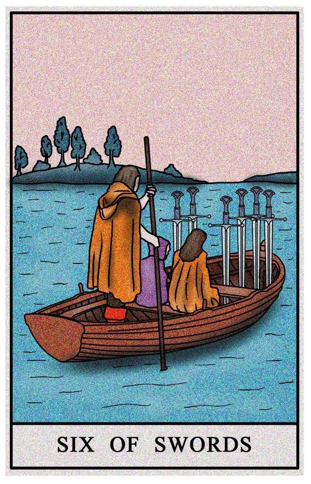 Boston Tarot Reading - The Six of Swords