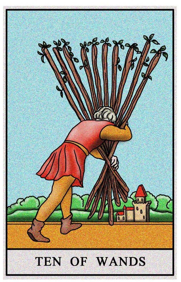 Boston Tarot Reading - The Ten of Wands
