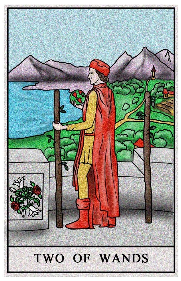 Boston Tarot Reading - Two of Wands
