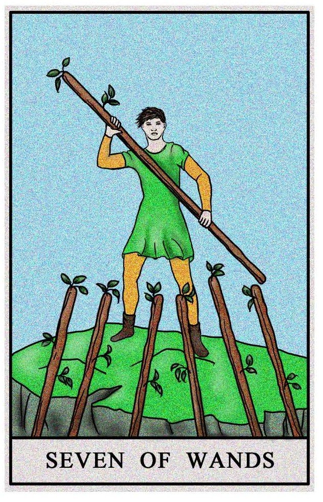 Boston Tarot Reading - The Seven of Wands